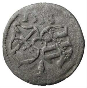 Münze, 3 Pfennig, 1553
