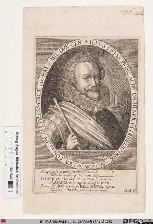 Bildnis Friedrich Heinrich, Prinz von Oranien, Graf von Nassau-Dillenburg