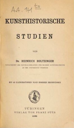 Kunsthistorische Studien