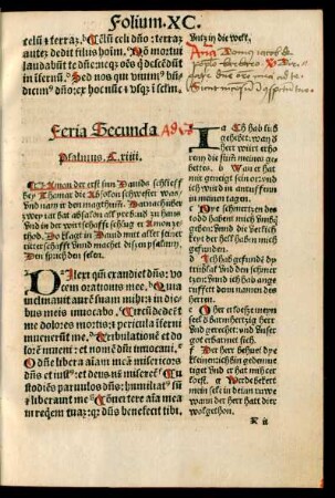 Feria Secunda Psalmus .C.xiiii.