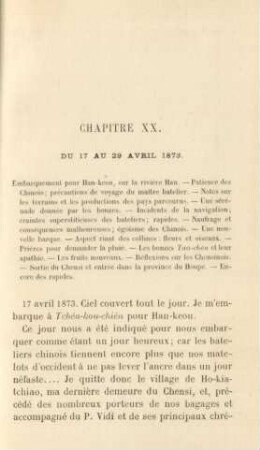 Chapitre XX. Du 17 au 29 avril 1873