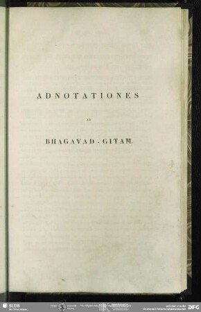 Adnotationes Ad Bhagavad-Gitam