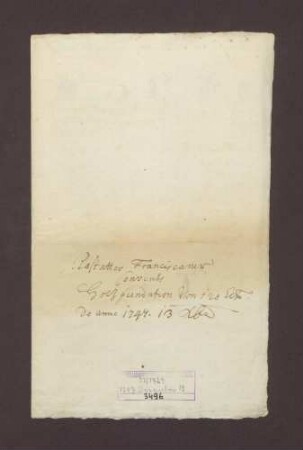 Fundationsbrief des Markgrafen Ludwig Georg von Baden-Baden über aus den herrschaftlichen Waldungen jährlich an die Franziskaner zu entrichtende 20 Klafter Brennholz