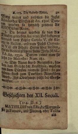 Geschichten des XII. Seculi