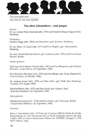 Von alten Johannitern - und jungen