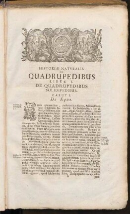 Historiae Naturalis de Quadrupedibus Liber I