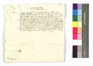 Kraft von Hohenlohe an Abt Johann zu Amorbach wegen Criesbach.