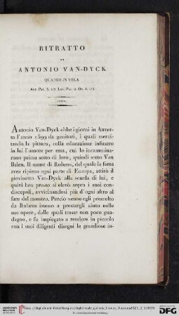 Ritratto Di Antonio Van Dyck