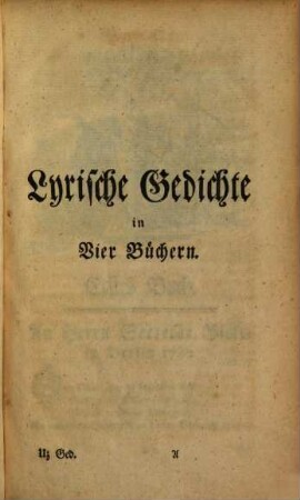 Lyrische und andere Gedichte