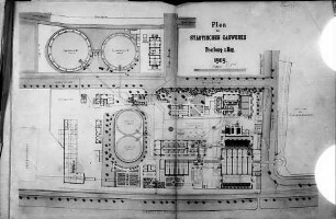 Freiburg i. Br.: Grundriss des städt. Gaswerks 1909