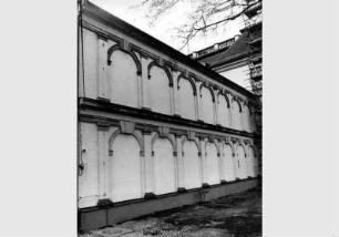 Blick auf die Fassade des Kunstgewerbemuseums im Schloss Köpenick