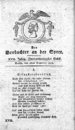 52. Stueck, 28. Dezember 1818