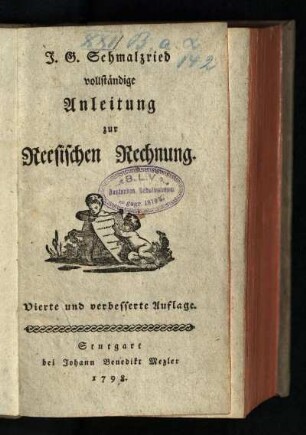 Vollständige Anleitung zur Reesischen Rechnung