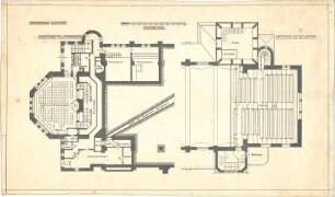 Dolmetsch, Heinrich; Stuttgart; Markuskirche - Grundriss UG; Empore (Grundriss)