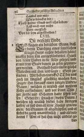 96-108, LVIII. Die versetzte Linde - LXIII. Die Wohlhabenheit