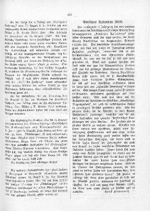 Berliner Kalender 1909