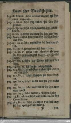 Errata oder Druck-Fehler