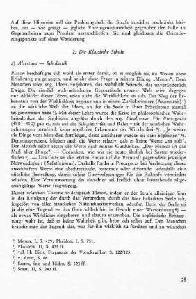 a) Altertum - Scholastik: Idealismus - Relativismus - Realismus - Stoa - Patristik - Scholastik