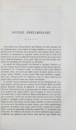 Notice préliminaire