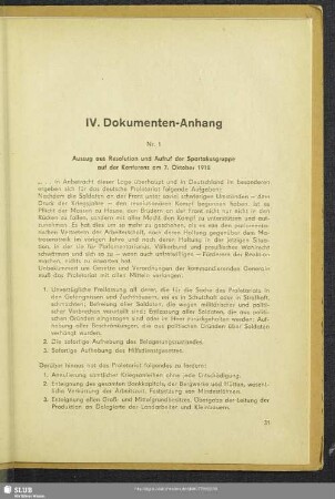 IV. Dokumenten-Anhang
