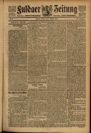 Zweite Ausgabe vom Freitag, den 05. Januar 1906.