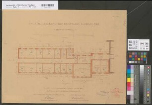 Arnsberg, Bezirksregierung, Hauptgebäude Seibertzstr. 1, Grundriss 1. Stock