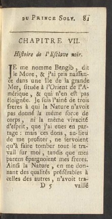 Chapitre VII. Histoire de l'Esclave noir.