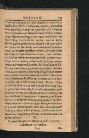 XI. Nominabantur etiam naves a Diis, quos habebant tutelaribus.