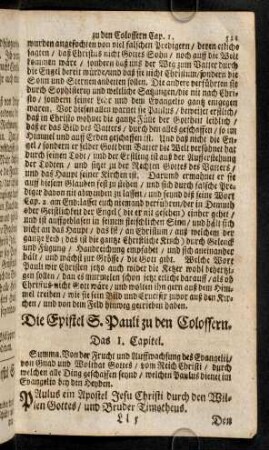 521-529, Die Epistel S. Pauli zu den Colossern