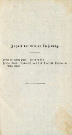Inhalt der dritten Lieferung