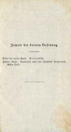 Inhalt der dritten Lieferung