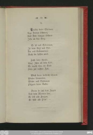 4. [Trockne deine Thränen]