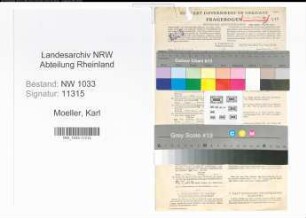 Entnazifizierung Karl Moeller , geb. 09.02.1903 (Polizeibeamter)
