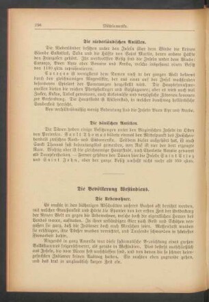 Die Bevölkerung Westindiens.