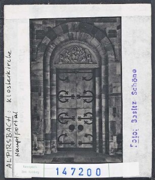 Alpirsbach: Klosterkirche, Hauptportal