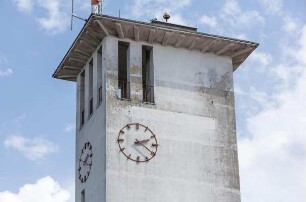 Feuerwehr-Schlauchturm, Wandmosaik; Darmstadt, Bismarckstraße 86