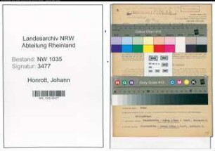 Entnazifizierung Johann Honrott , geb. 13.02.1906 (Buchhaltungsleiter)