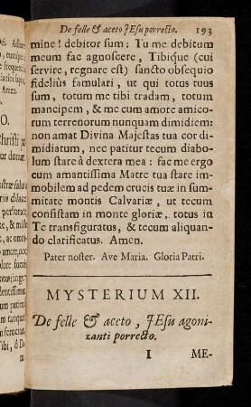 193-203, Mysterium XII