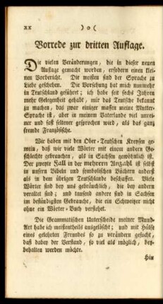 Vorrede zur dritten Auflage