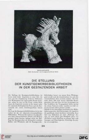 2: Die Stellung der Kunstgewerbebibliotheken in der gestaltenden Arbeit