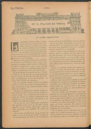 En el palacio de Themis : El recibo maravilloso