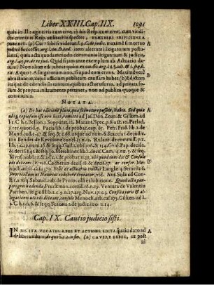 Cap. IX. Cautio judicio sisti