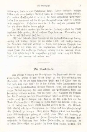 Die Marktgasse.