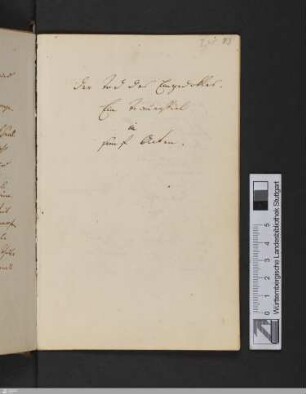 Der Tod des Empedokles - 2. Fassung, Reinschrift : [Ausz.]; Verse 1-144; [StA 4,89-96]