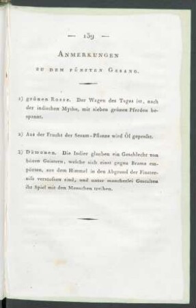 Anmerkungen zu dem fünften Gesang.