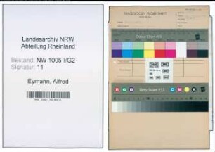 Entnazifizierung Alfred Eymann , geb. 17.07.1905 (Metzger)