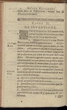 Caput II. De Inventione.