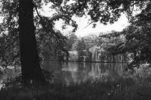 Lindenau. Mühle am Schloßteich, vom Kalmusteich aus gesehen