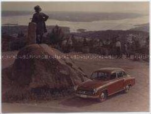 Werbefoto für den Wartburg 311, aufgenommen in Oslo