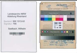Entnazifizierung Wilhelm Seelbach , geb. 11.10.1896 (Hilfspolier)